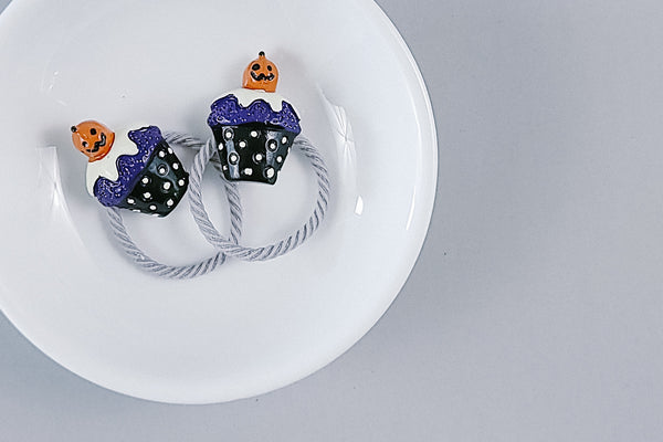 2 Pack Hair Ties | Halloween Cupcakes | 3 Options