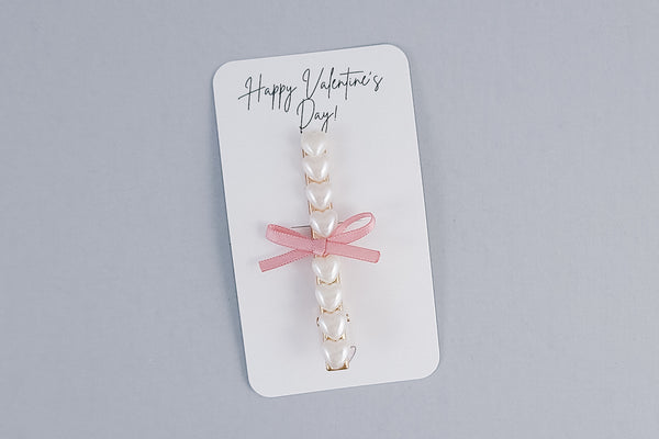 Alligator Hair Clip | Ivory Hearts  | 4 Options