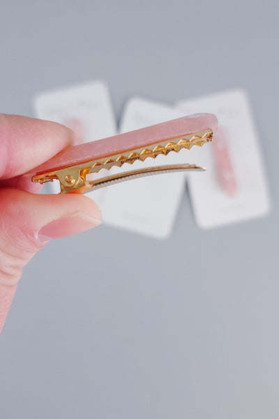 Resin Bar Clip | Bunny Head Sparkle