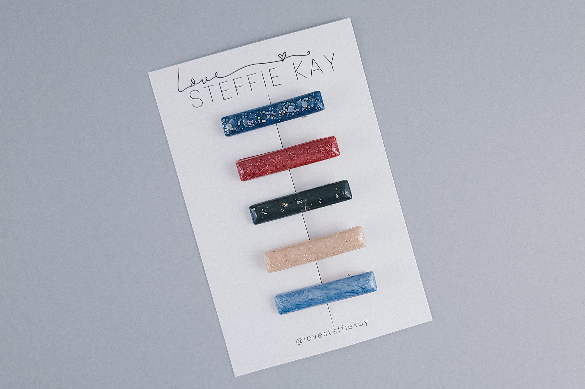 5-Pack Resin Bar Hair Clip | JT Collection