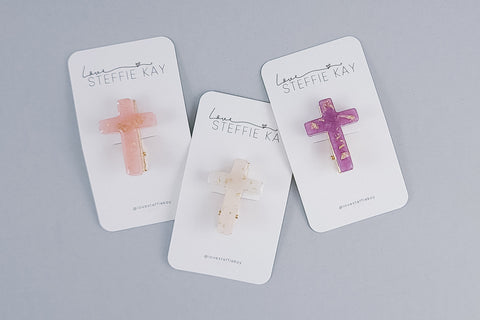 Resin Clip | Cross | 3 Options