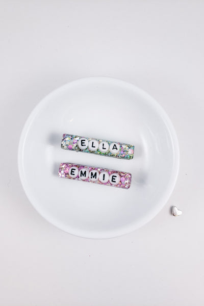 Personalized Resin Hair Clip | 2 Options