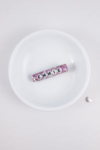 Personalized Resin Hair Clip | 2 Options