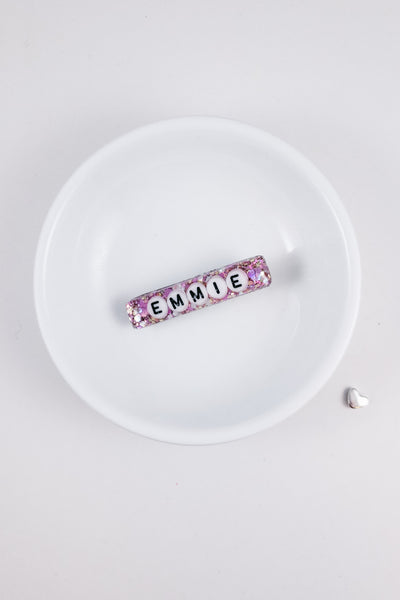 Personalized Resin Hair Clip | 2 Options