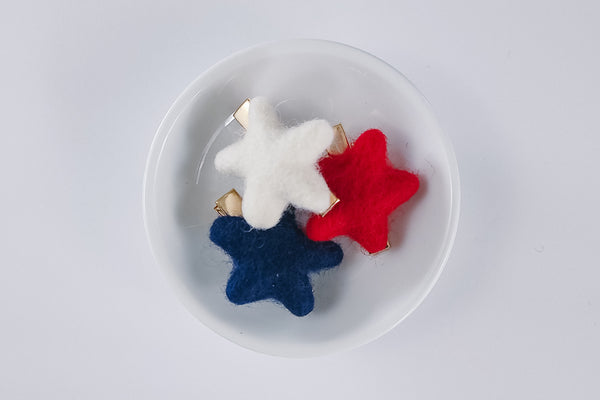 Felt Hair Clip | Stars