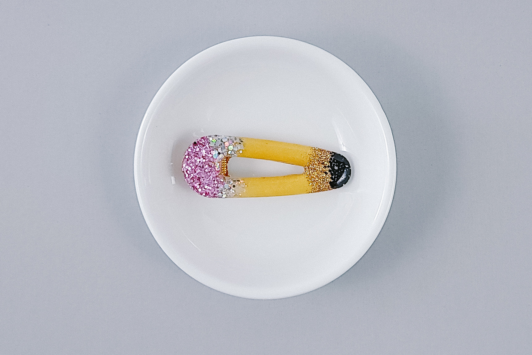 Resin Hair Clip | No. 2 Pencil