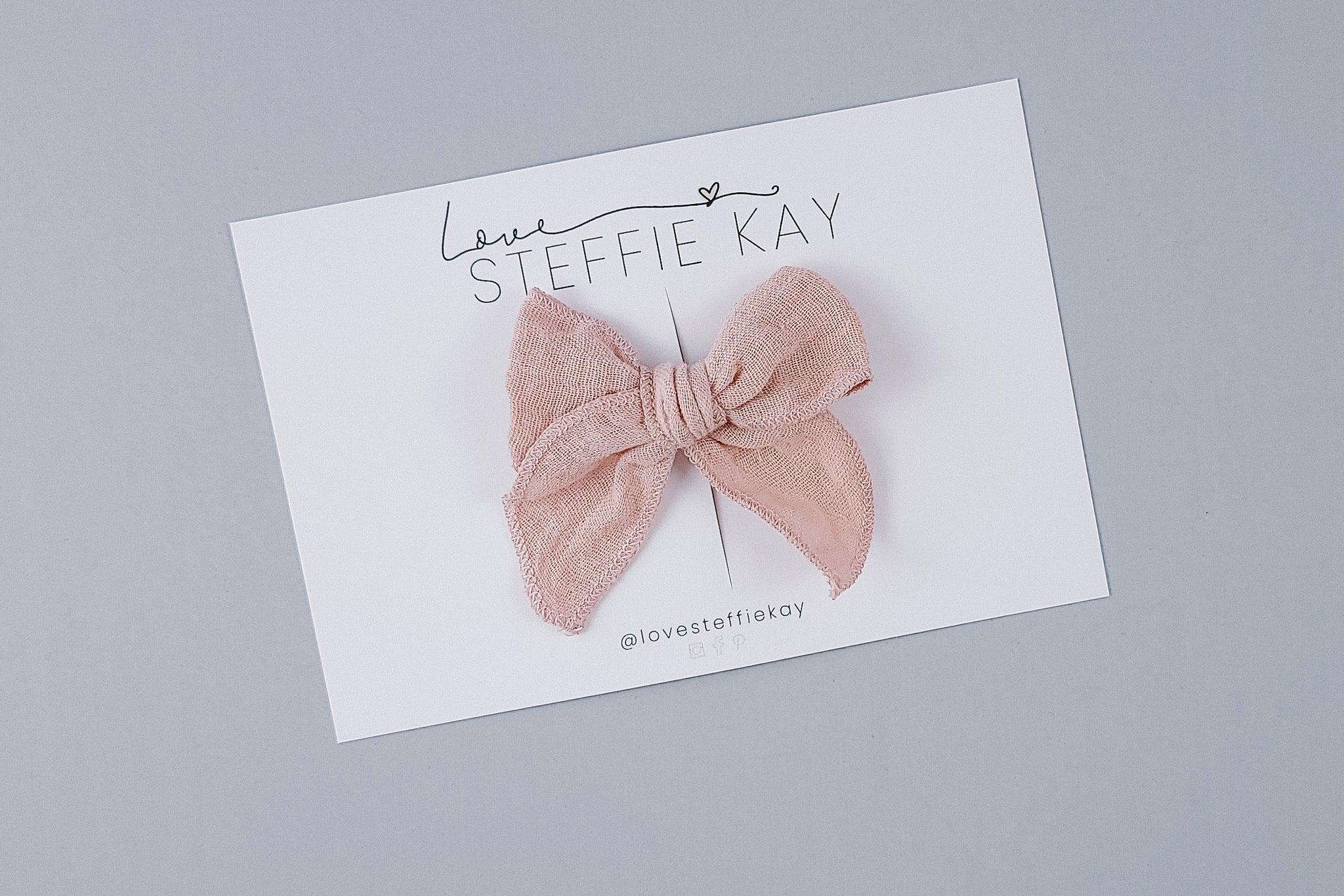 Gauze Petal Bow | Blush