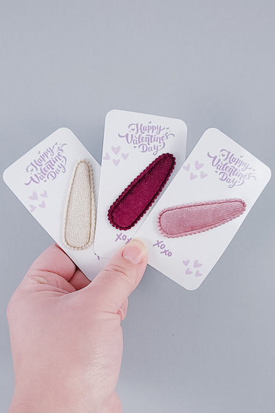 Valentine's Day Snap Clip Cards | 3 Options
