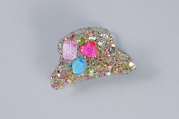 Small Resin Claw Clip | Glitter Gems