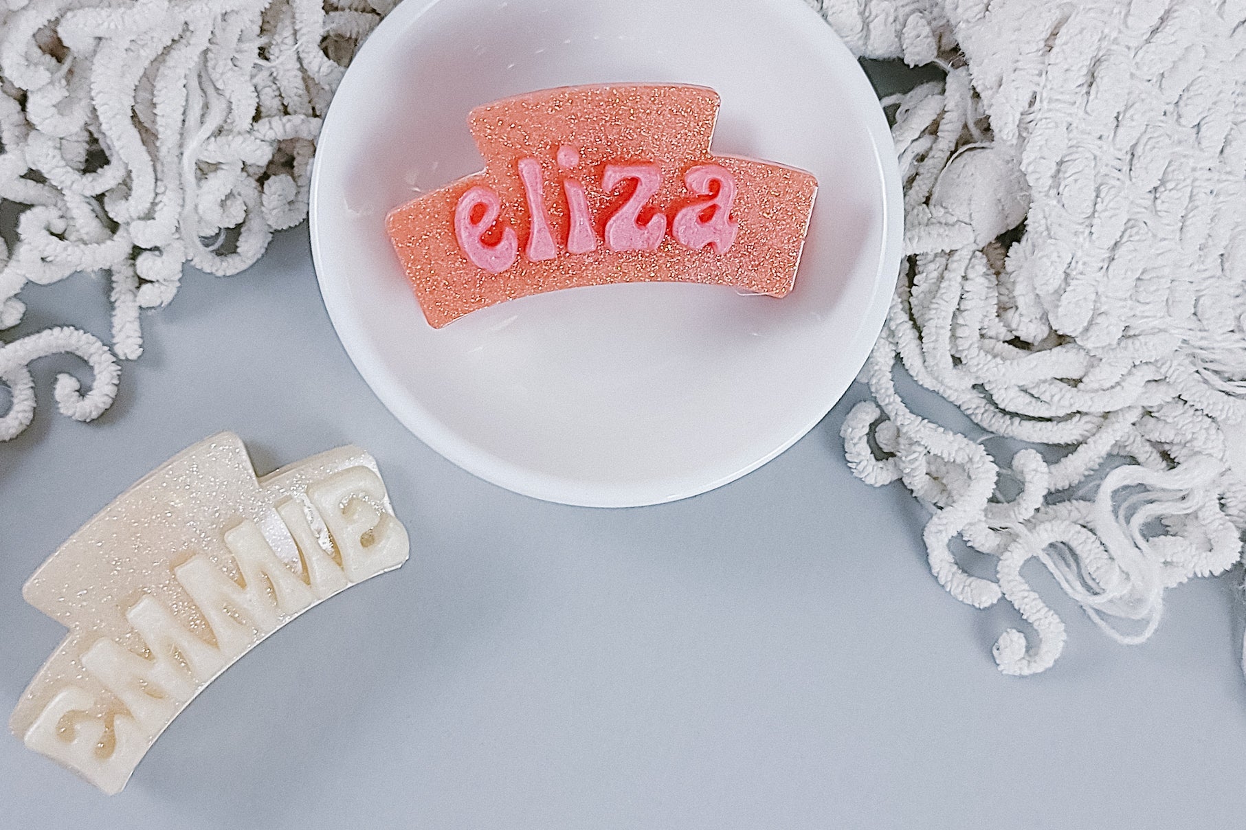 Small Resin Claw Clip | Personalized