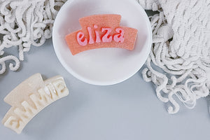 Small Resin Claw Clip | Personalized